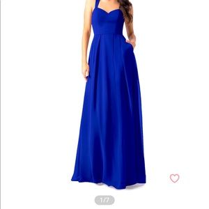 Royal blue Azazie Simoan size A6